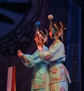 Female maidservants- Beijing OperaÃ¢â¬Å Women Generals of Yang FamilyÃ¢â¬Â Royalty Free Stock Photo